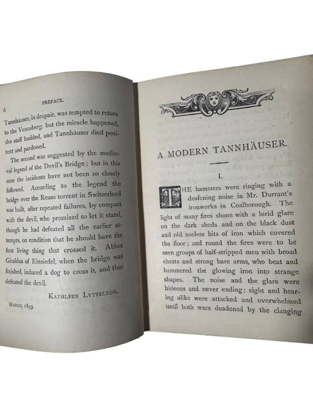 A Modern Tannhauser & The Bridge Hon. Mrs. Arthur Lyttelton Hardcover Book 1893 - Picture 10 of 16